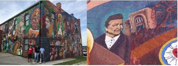 Mural image including Rev. Navarro