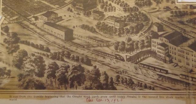 Scan of Newspaper image of Stockyards