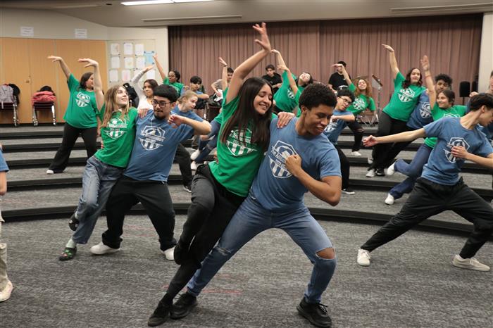 The show choir performs