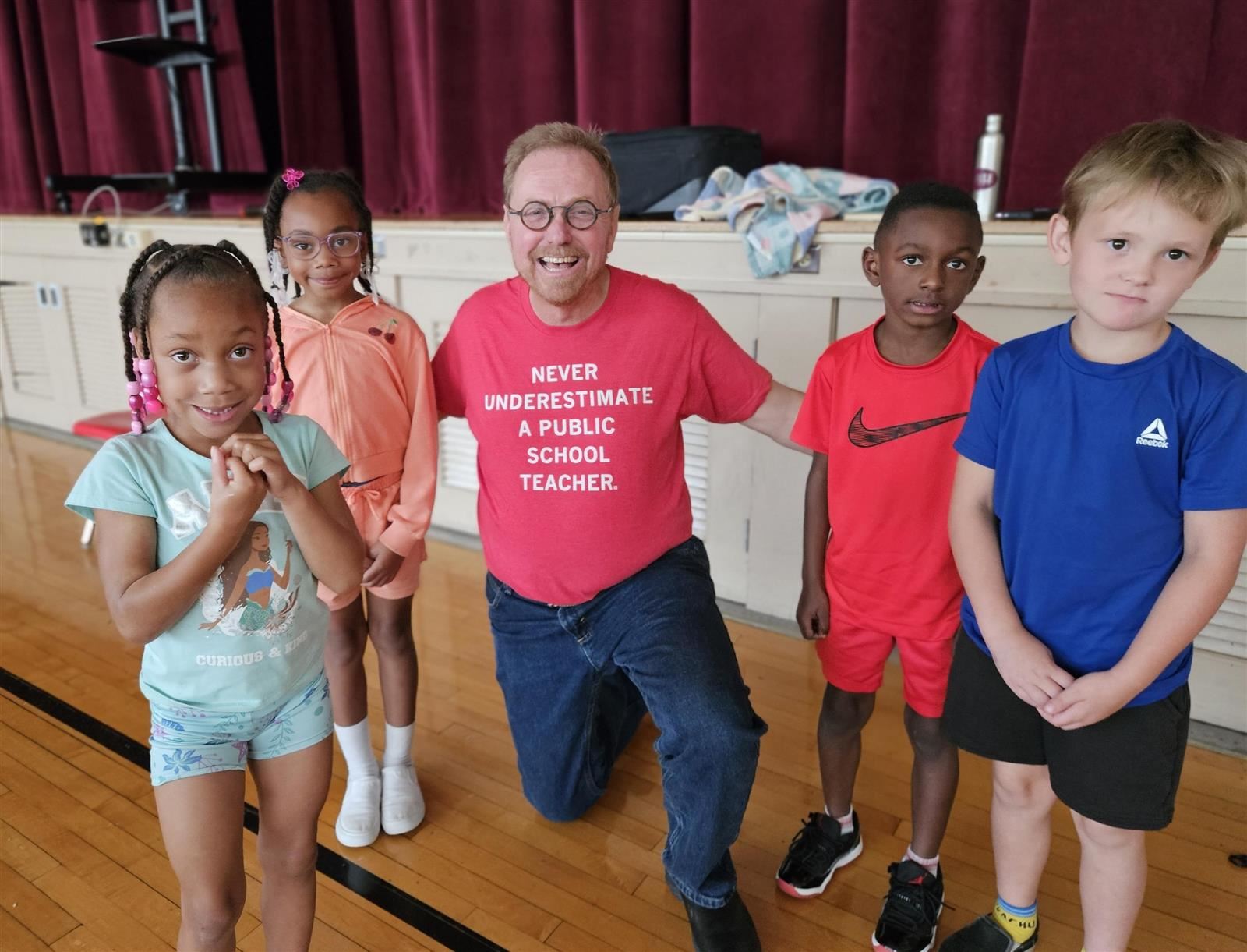  Students with Storyteller guest